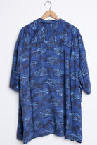 Blue Hula Girl Vintage Hawaiian