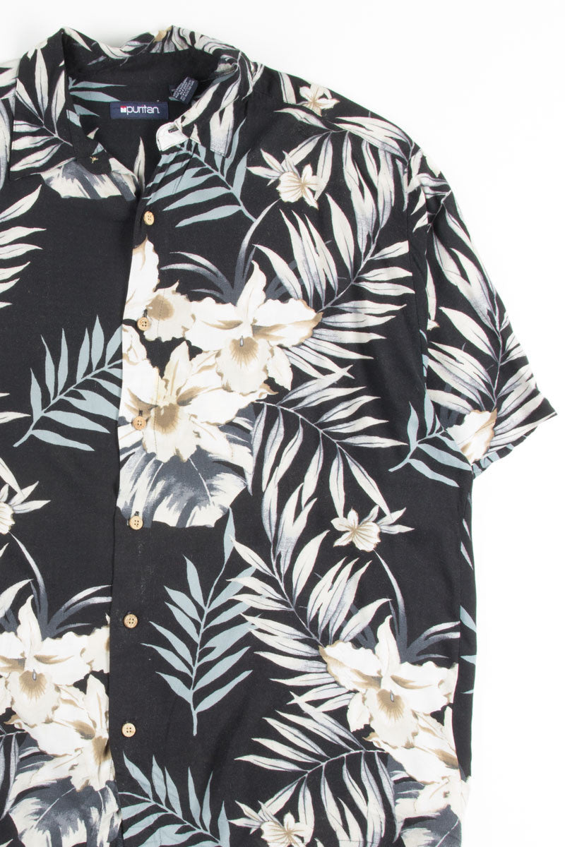 Black Floral Vintage Hawaiian 4