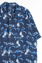 Blue Sailboat Vintage Hawaiian 1
