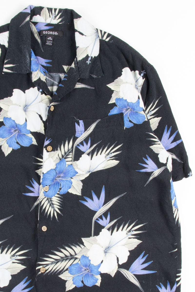 Black Hibiscus Vintage Hawaiian 1