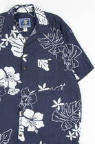 Blue Floral Vintge Hawaiian 7