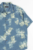 Blue Sketch Vintage Hawaiian