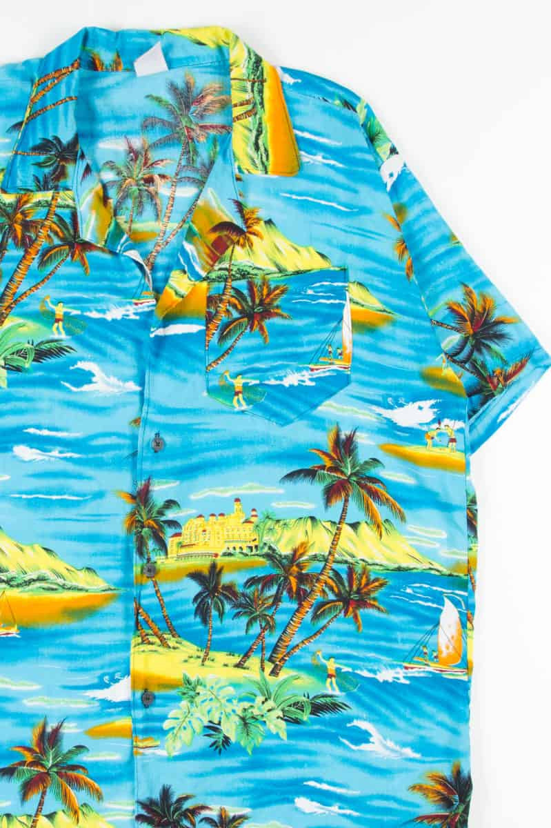 Blue Beach Vintage Hawaiian 5