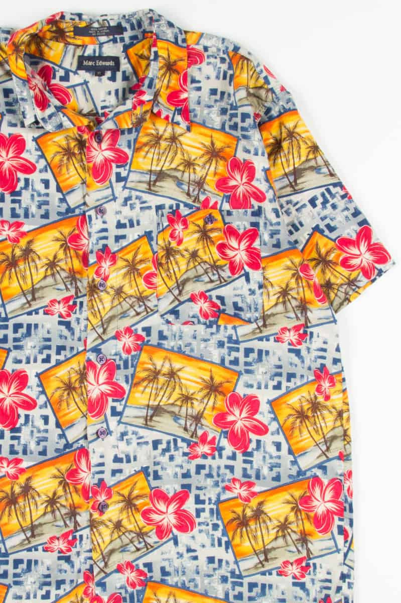 Beach Hibiscus Vintage Hawaiian