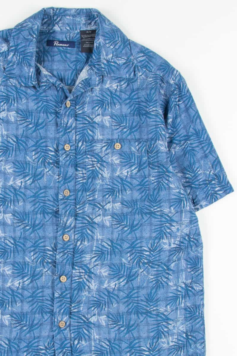 Blue Leaves Vintage Hawaiian 13