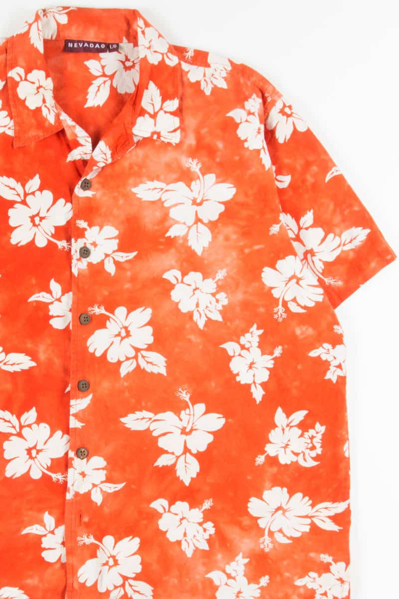 Orange Hibiscus Vintage Hawaiian 1