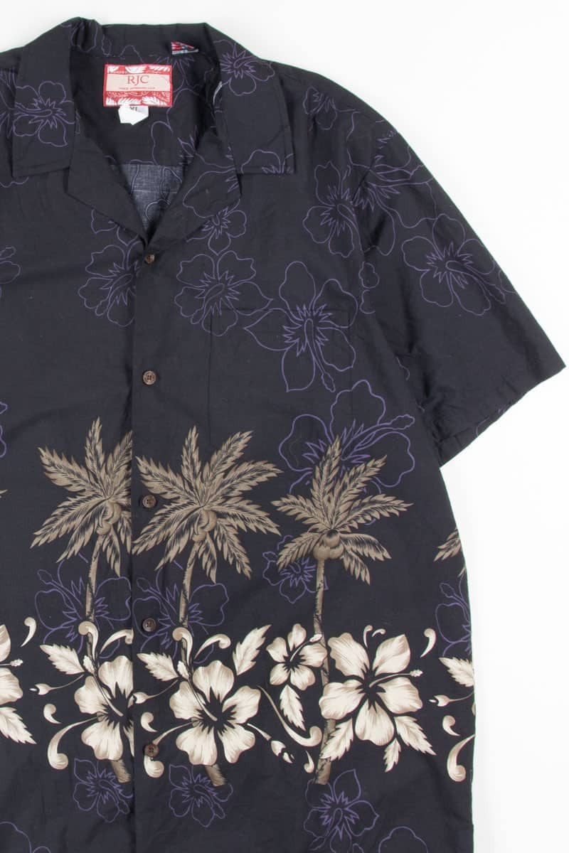 Black Two Tone Vintage Hawaiian