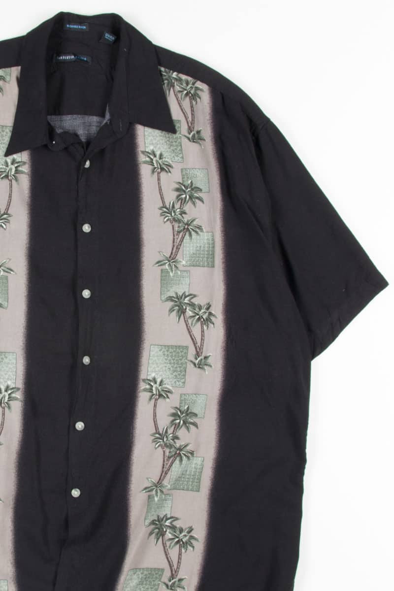 Palm Tree Bowling Style Vintage Hawaiian 1