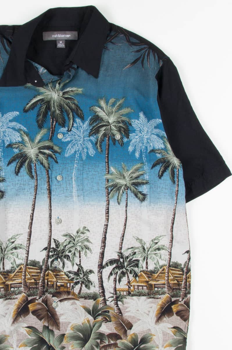 Beach Huts Vintage Hawaiian