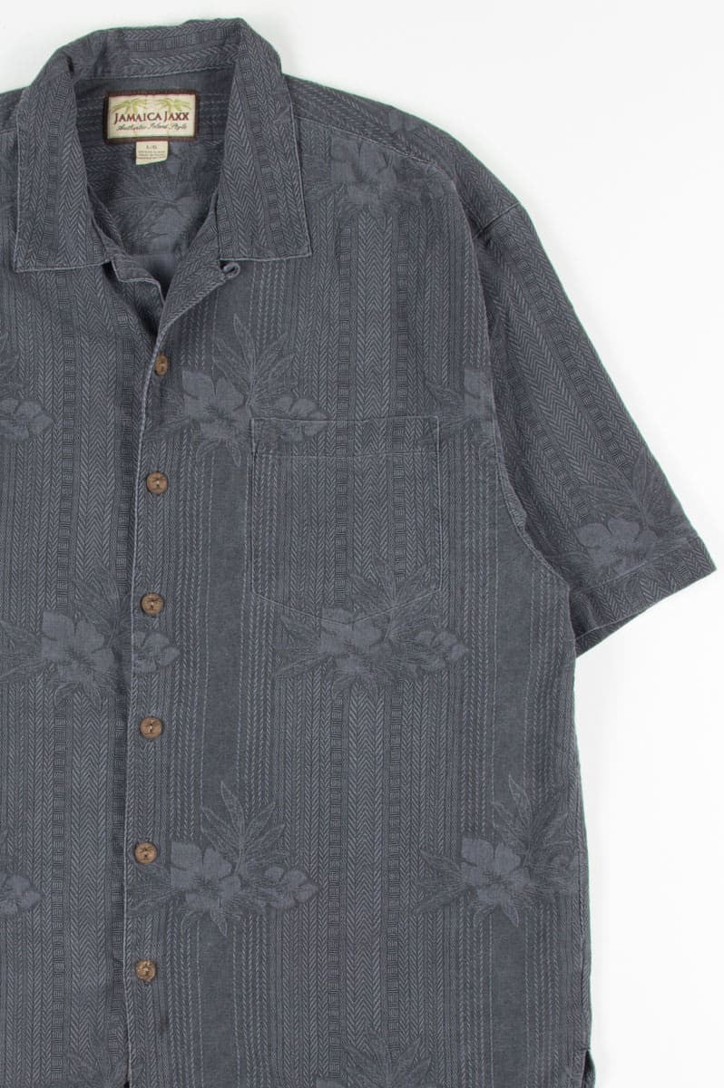 Charcoal Floral Vintage Hawaiian