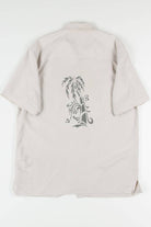Embroidered Palm Tree Vintage Hawaiian