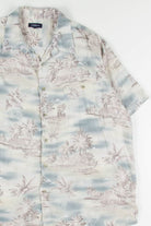 Pastel Huts Vintage Hawaiian