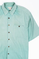 Vintage Seafoam Green Knit Silk Hawaiian Shirt