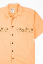 Martini Vacation Embroidered Silk Hawaiian Shirt
