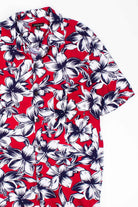 Bright Hibiscus Print Vintage Hawaiian Shirt