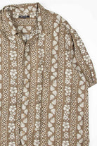 Brown Patterned Hawaiian Shirt