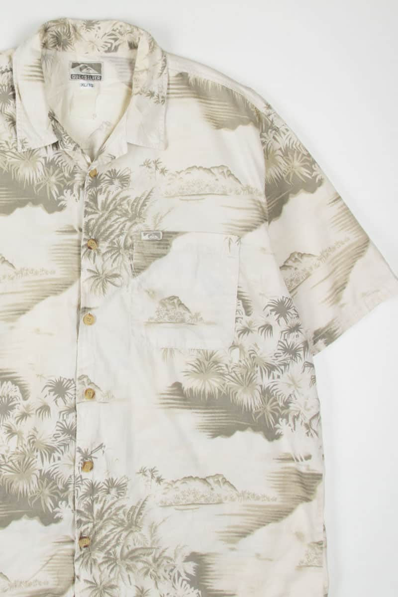 Shadowed Island Quicksilver Hawaiian Shirt