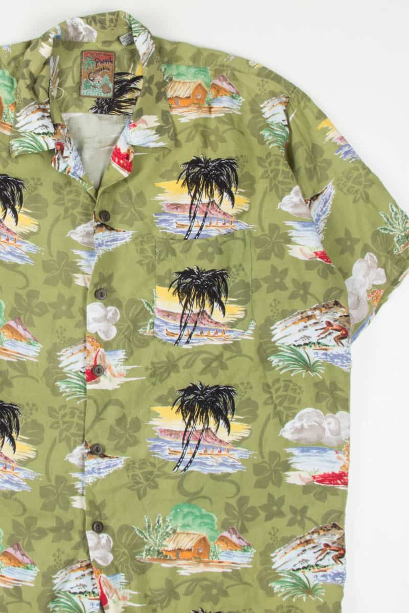 Olive Beach Life Hawaiian Shirt