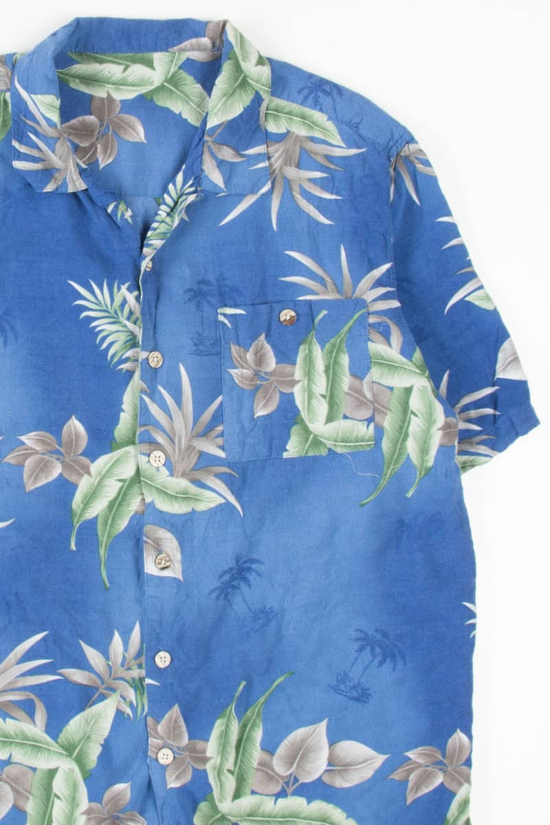 Blue Leaves Hawaiian Shirt