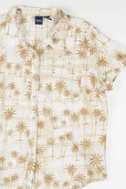 Tan Palm Tree Woman's Hawaiian Shirt
