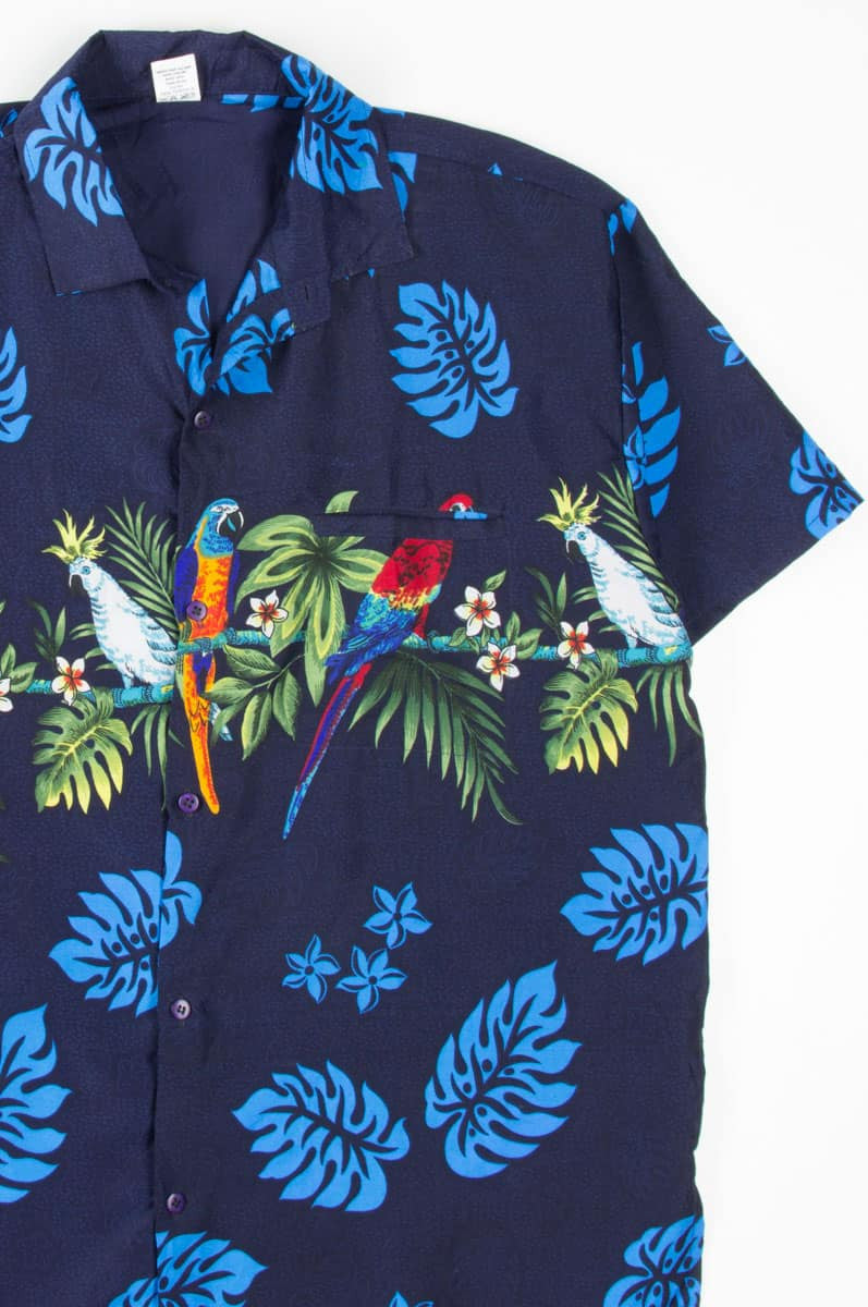 Blue Parrot Hawaiian Shirt