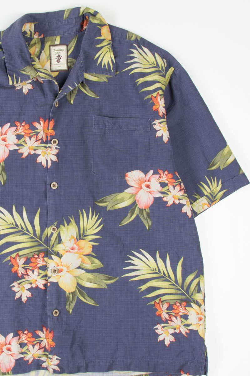Orchid Floral Printed Hawaiian Shirt