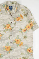 Orange Hibiscus Hawaiian Shirt 1