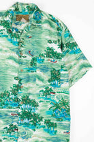 Green Ocean Boating Hawaiian Shirt