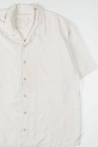 Cream Striped Tommy Bahama Hawaiian Shirt