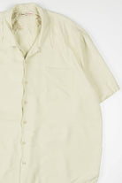 Beige Textured Tommy Bahama Hawaiian Shirt
