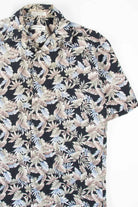 Black Leaves Hawaiian Button Up Shirt 1