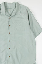 Seafoam Leaf Textured Tommy Bahama Hawaiian Shirt