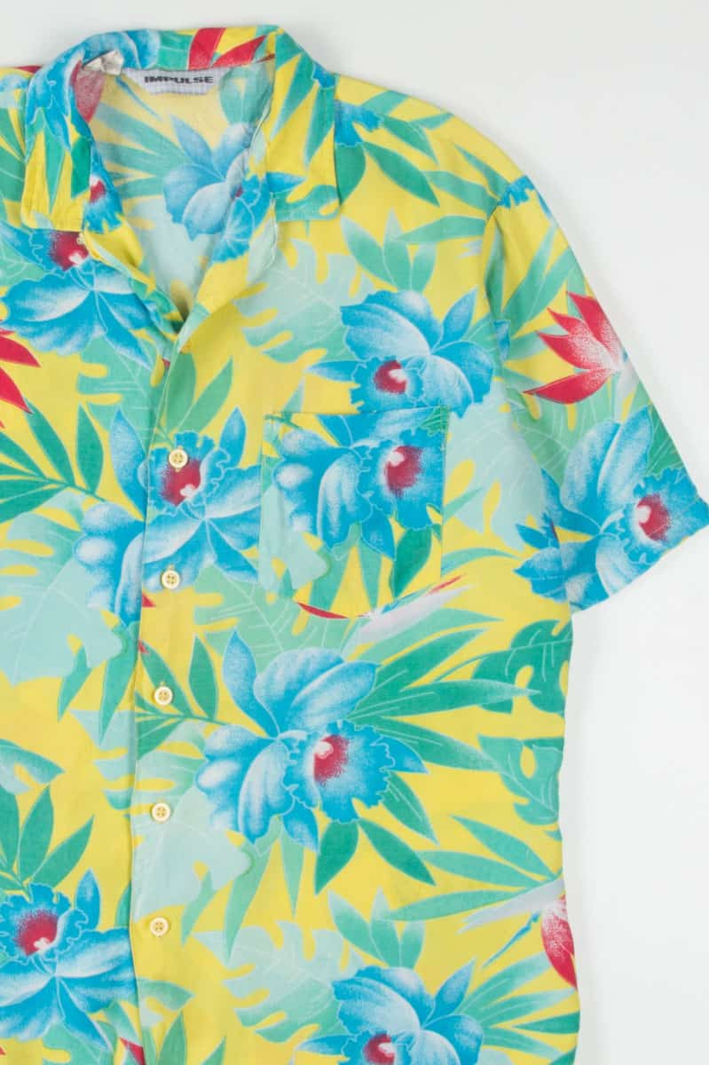 Vintage Yellow Impulse Hawaiian Shirt