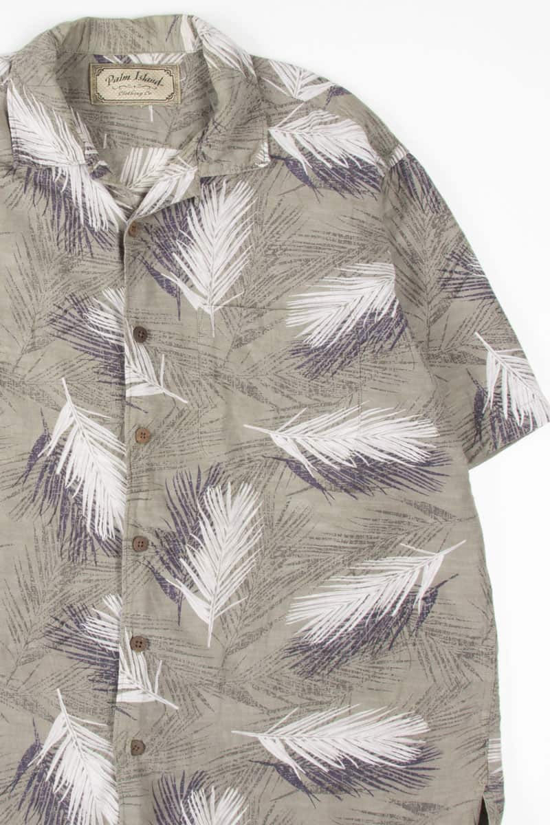 Olive Palm Leaves Hawaiian Shirt