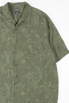 Dark Olive Bird Of Paradise Hawaiian Shirt