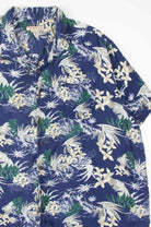 Blue Floral Hawaiian Shirt