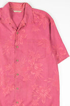 Magenta Floral Tommy Bahama Hawaiian Shirt