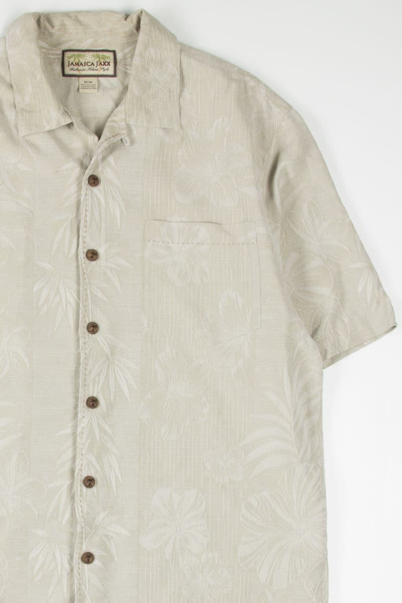 Tan Foliage Hawaiian Shirt