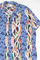 Retro Surfboard Print Hawaiian Shirt