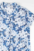 Blue Floral Hawaiian Shirt 1