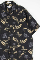 Black Leaves Hawaiian Shirt 2