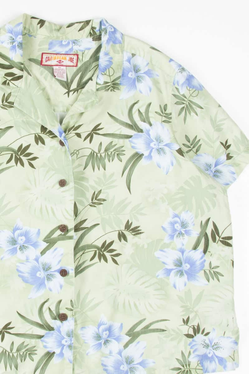Grean Floral Hawaiian Shirt