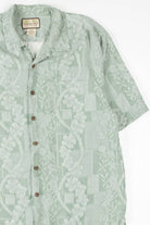 Green Twist Floral Hawaiian Shirt