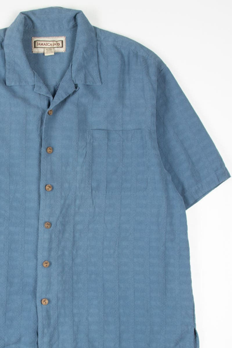 Blue Cross Patterned Hawaiian Shirt