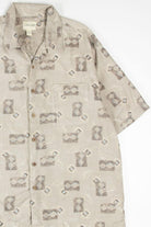 Diamond Palms Silk Hawaiian Shirt
