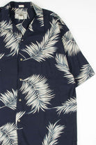 Black Palm Fronds Hawaiian Shirt 2