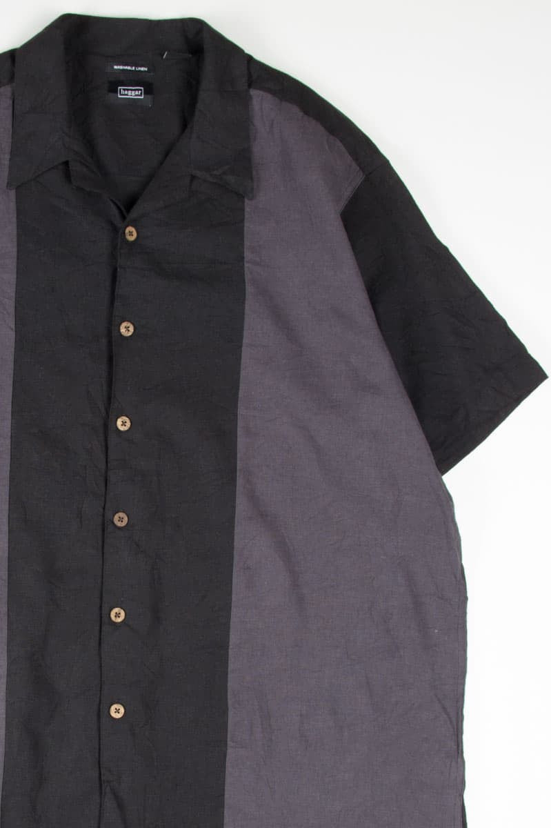 Black & Grey Bowling Hawaiian Shirt