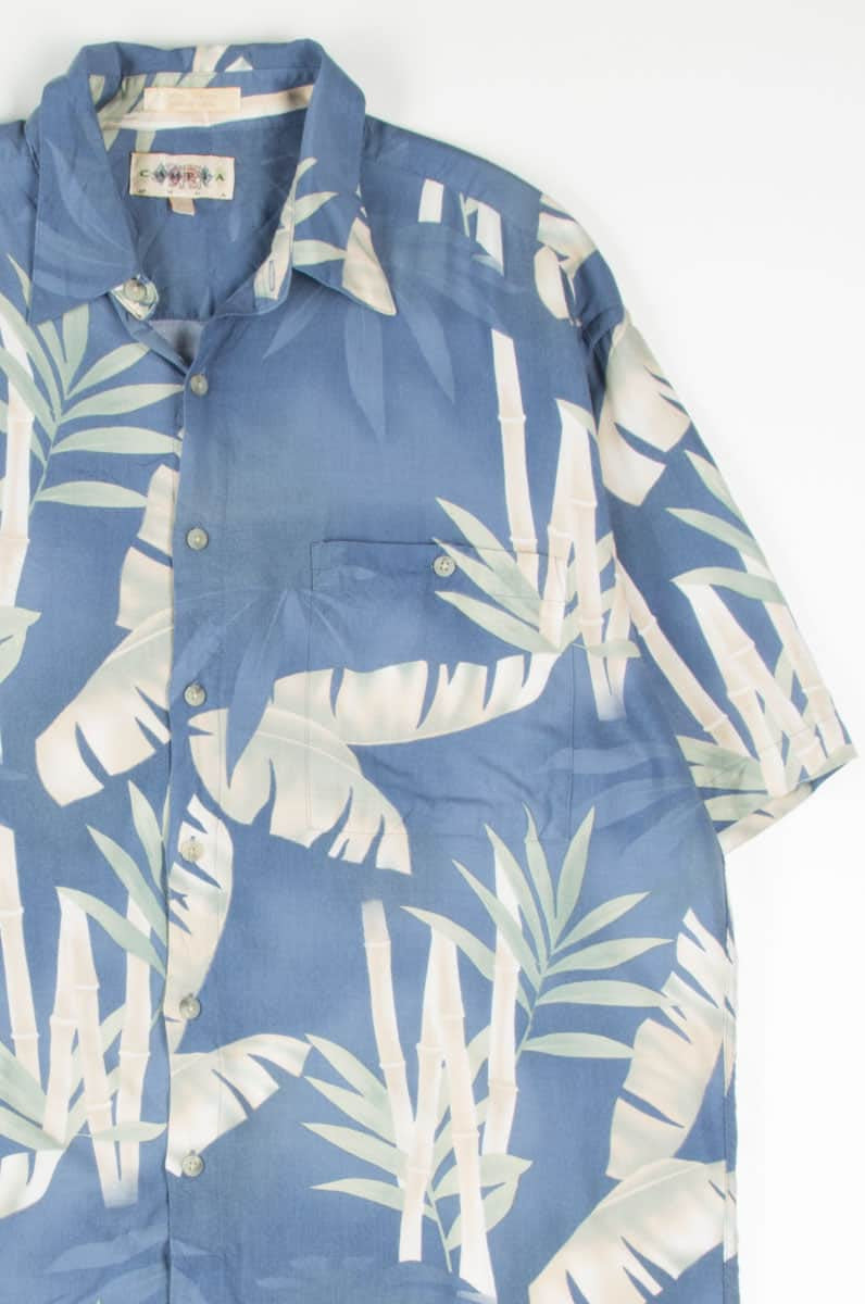 Blue Bamboo hawaiian Shirt