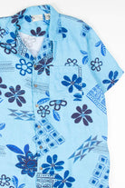 Bright Blue Hawaiian Shirt