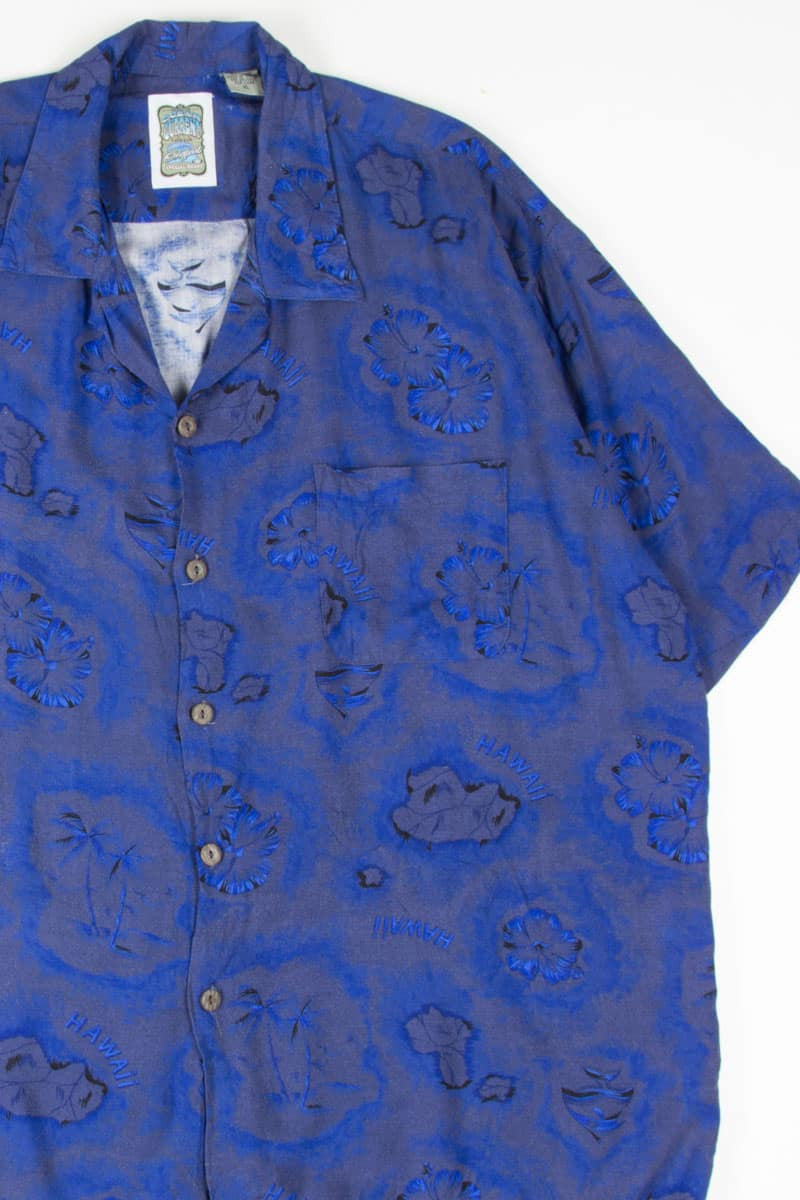 Blue Hawaii Tourist Hawaiian Shirt